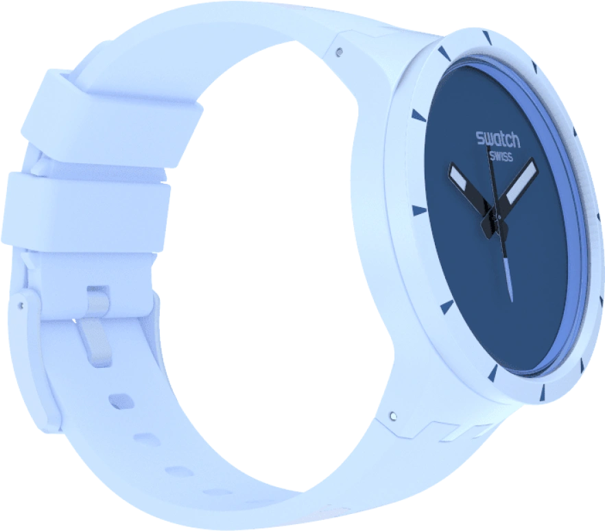 Swatch,THE BOLD 47mm,47mm,Bioceramic,Ceramic,Blue,Sapphire,Crystal Glass,SB03N102