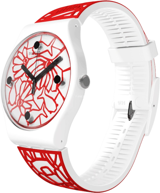 Swatch,Originals 41mm,41mm,Plastic,White,Closed,SUOZ259C