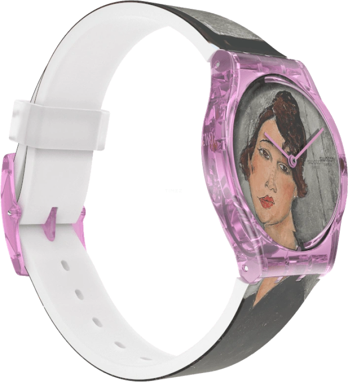 Swatch,Originals 34mm,34mm,Plastic,Multi-Color,Quartz,Sapphire,Crystal Glass,Round,GZ356