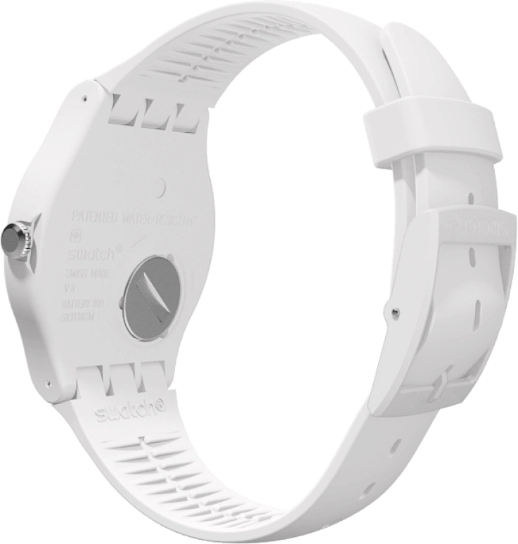 Swatch,Originals 41mm,41mm,Plastic,White,Quartz,Date,Day,SUOW701
