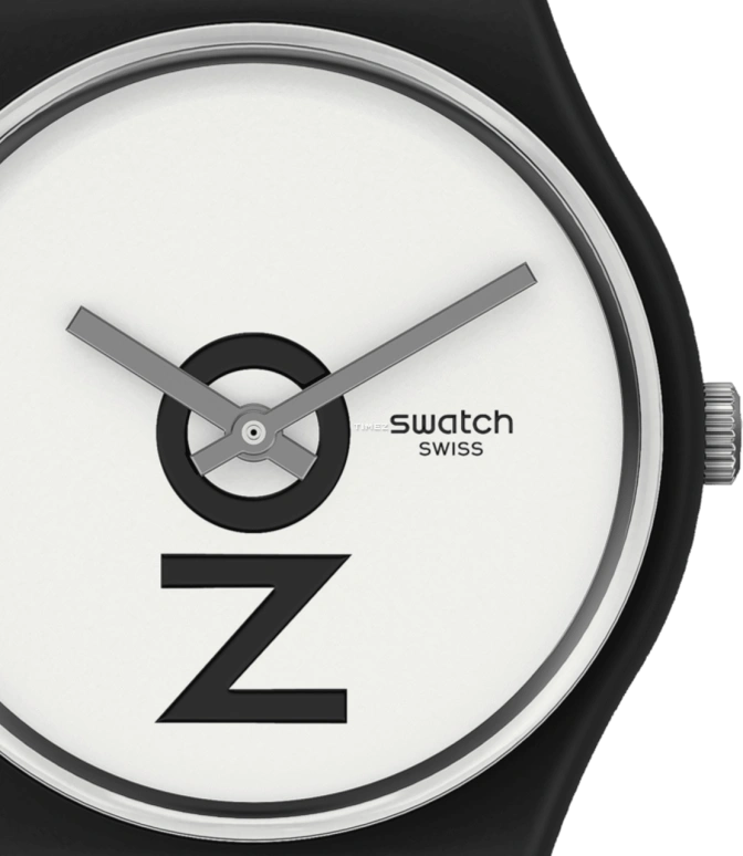 Swatch,Originals 34x39.20mm,34x39.20mm,Plastic,White,Quartz,Tonneau,Black,GB328