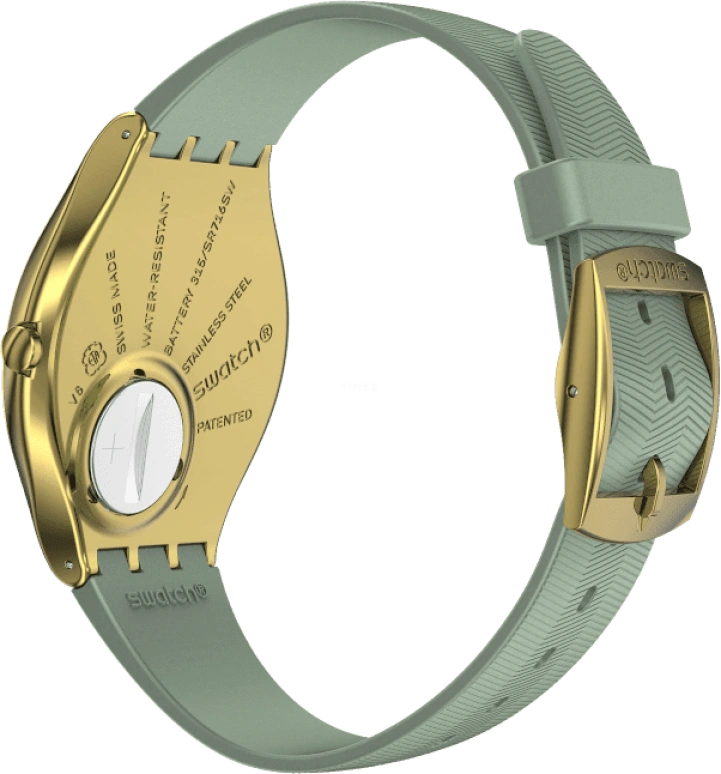 Swatch,SKIN 38mm,38mm,Gold,Closed,SYXG113