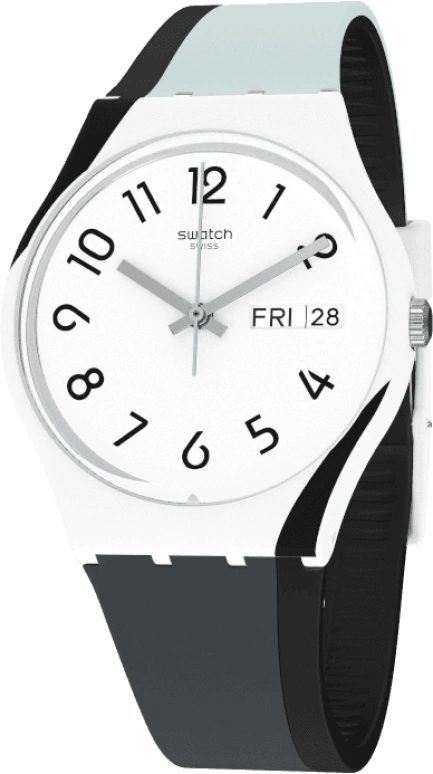Swatch,Originals 34mm,34mm,Plastic,White,GW711