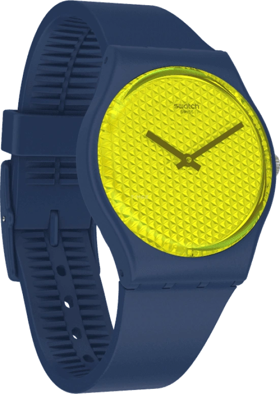 Swatch,Originals 34mm,34mm,Plastic,Yellow,GN266