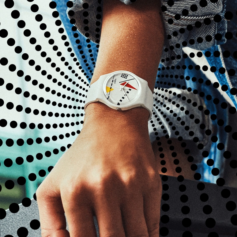 Swatch,Special Edition 34mm,34mm,Bioceramic,Ceramic,White,Quartz,Sapphire,Crystal Glass,SO31W106