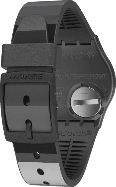 Swatch,Originals 34mm,34mm,Plastic,Black,Quartz,Round,GB430