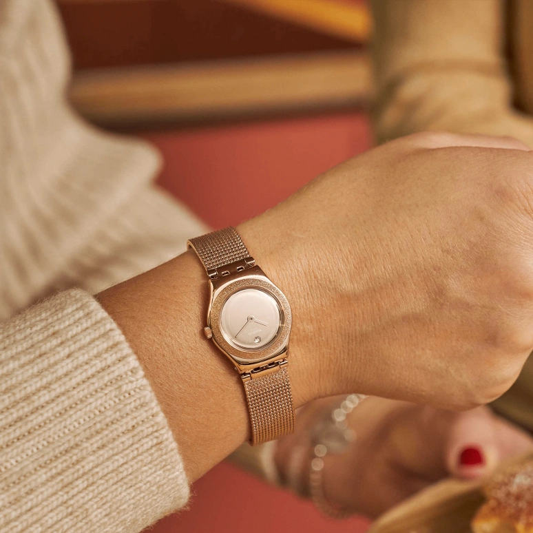 Swatch,IRONY 25x28.70mm,25x28.70mm,Rose Gold,YSG166M