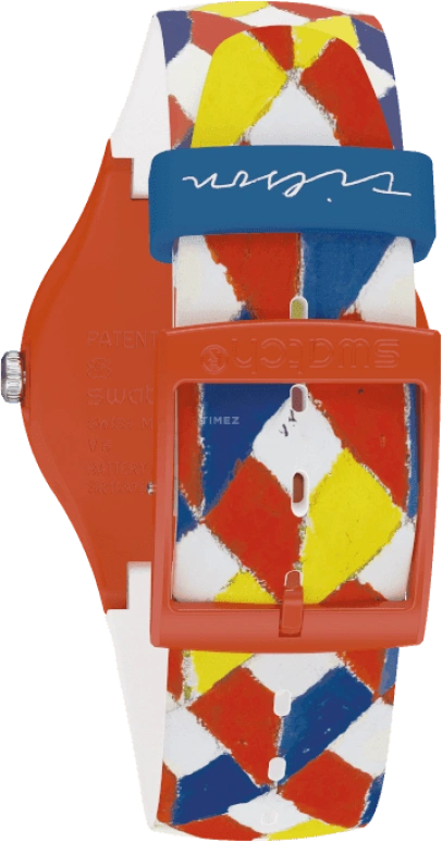 Swatch,Originals 41mm,41mm,Plastic,White,Sapphire,Crystal Glass,SUOZ312S
