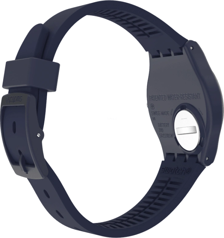 Swatch,Originals 34mm,34mm,Plastic,Blue,Closed,GN274