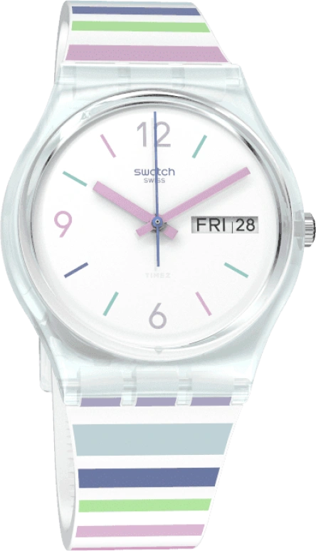 Swatch,Originals 34mm,34mm,Plastic,White,Open,GL702