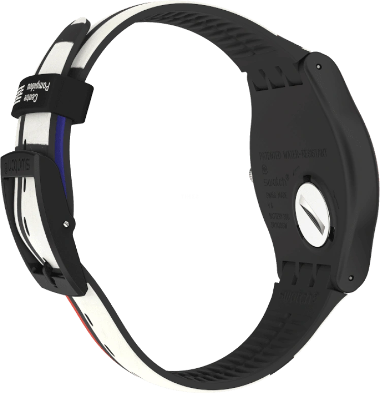 Swatch,Originals 41mm,41mm,Plastic,Black,Quartz,Sapphire,Crystal Glass,Round,SUOZ344