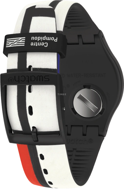 Swatch,Originals 41mm,41mm,Plastic,Black,Quartz,Sapphire,Crystal Glass,Round,SUOZ344