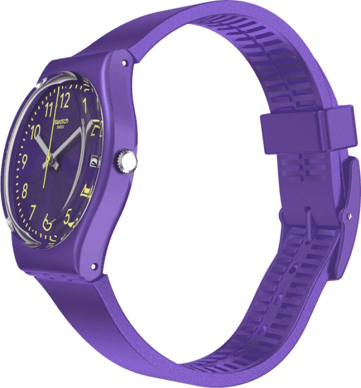 Swatch,Originals 34mm,34mm,Plastic,Purple,GV402