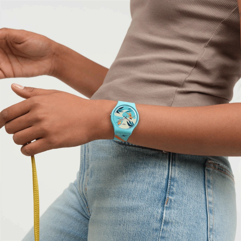 Swatch,Originals 41mm,41mm,Bio-sourced,Multi-Color,Quartz,Bio-sourced,Glass,Round,SO29Z705