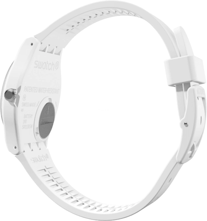 Swatch,Originals 34mm,34mm,Plastic,White,Quartz,Round,GW151O