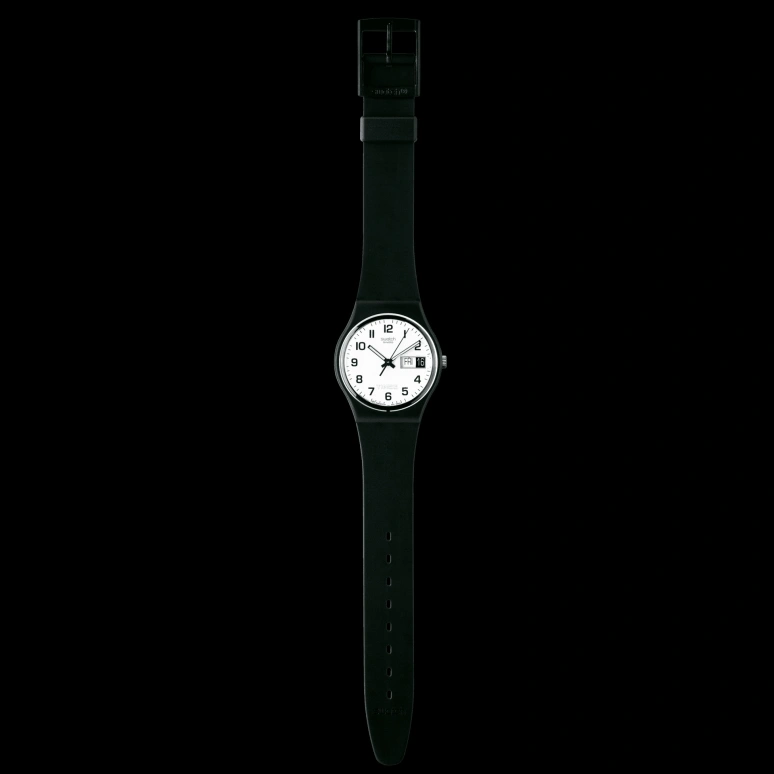 Swatch,Originals 34mm,34mm,Plastic,White,Quartz,Date,Day,GB743,GB743-S26