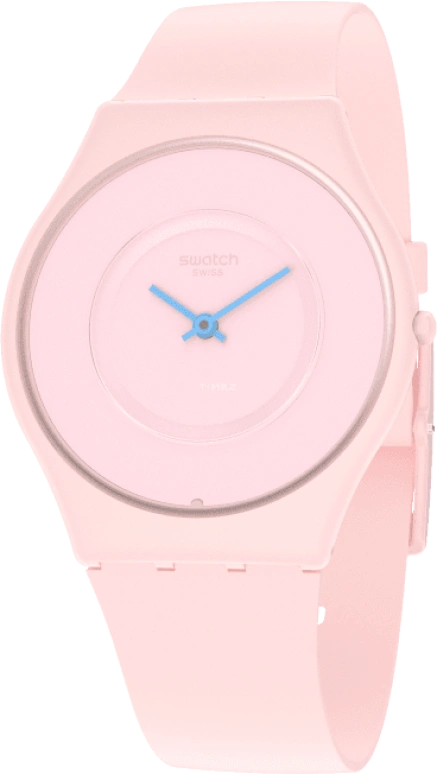Swatch,SKIN 34mm,34mm,Ceramic,Pink,Closed,SS09P100
