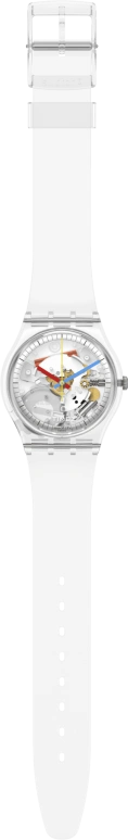 Swatch,Originals 34mm,34mm,Bio-sourced,Transparent,Quartz,Round,SO28K100,SO28K100-S06