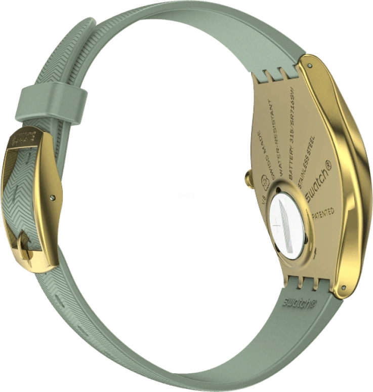 Swatch,SKIN 38mm,38mm,Gold,Closed,SYXG113