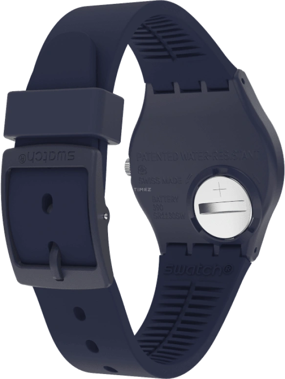 Swatch,Originals 34mm,34mm,Plastic,Blue,Closed,GN274