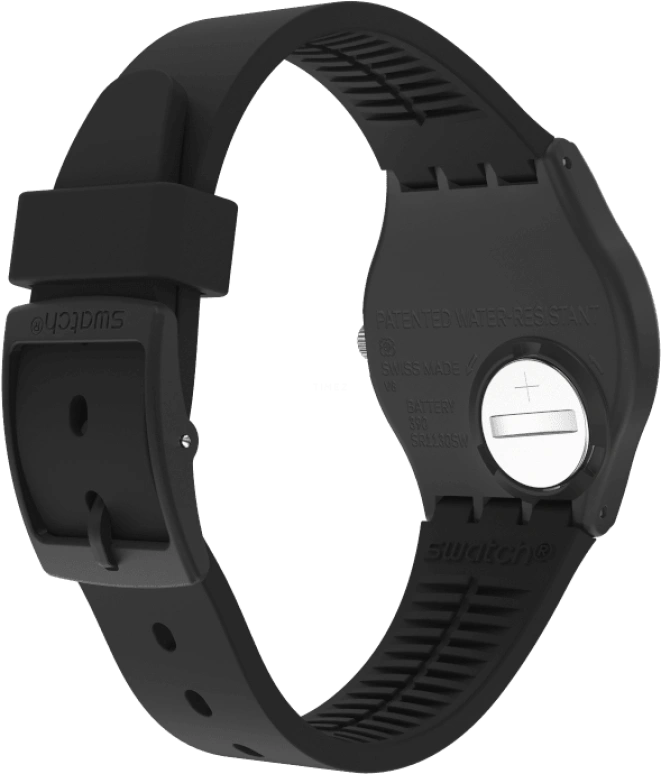 Swatch,Originals 34mm,34mm,Plastic,Black,Closed,GB330