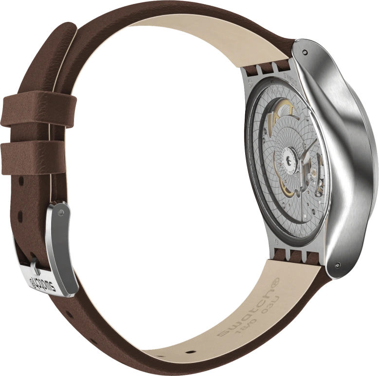 Swatch,IRONY 42mm,42mm,Stainless Steel,Blue,Open,SY23S410