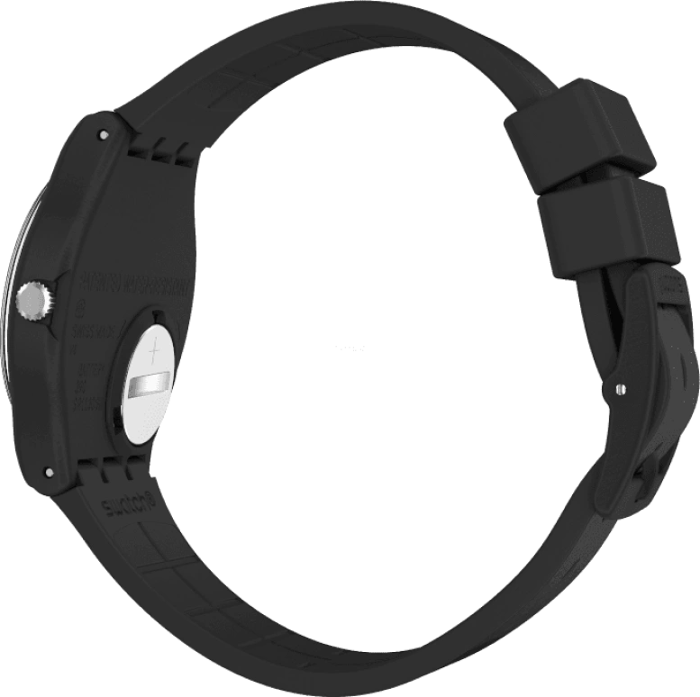 Swatch,Originals 34mm,34mm,Plastic,Black,GB326