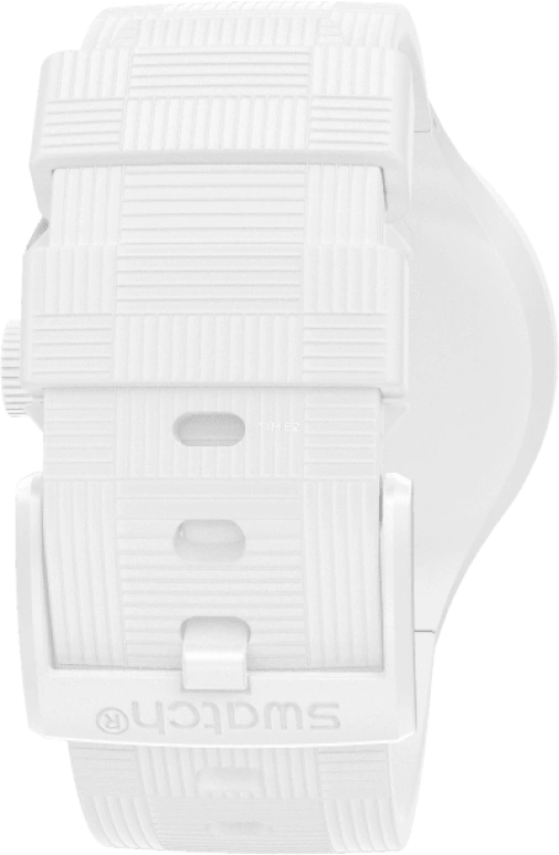 Swatch,THE BOLD 47mm,47mm,Plastic,White,Sapphire,Crystal Glass,SB02W400