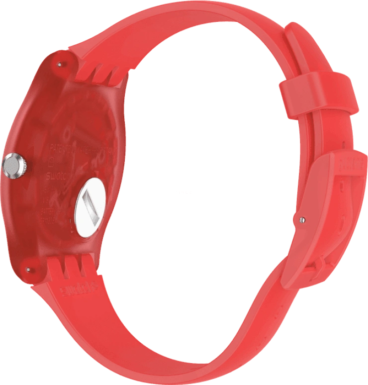 Swatch,Originals 41mm,41mm,Plastic,Red,SUOO105