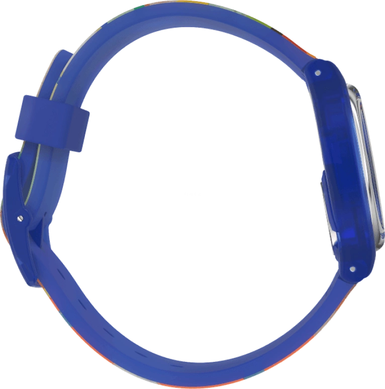 Swatch,Originals 34mm,34mm,Plastic,Multi-Color,Quartz,Sapphire,Crystal Glass,Round,GZ712