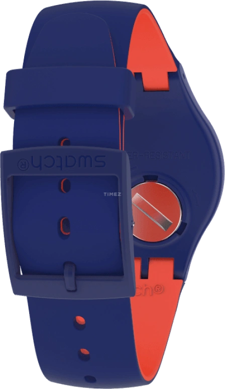 Swatch,Originals 41mm,41mm,Plastic,Blue,Sapphire,Crystal Glass,SUON146
