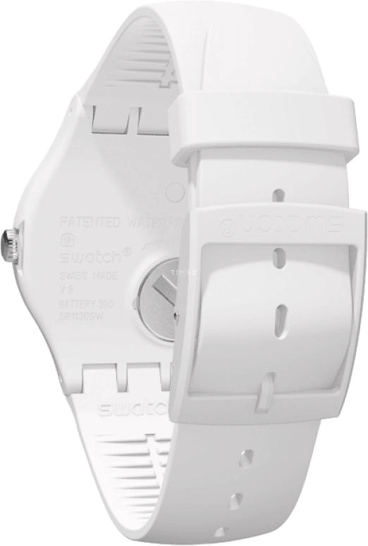 Swatch,Originals 41mm,41mm,Plastic,White,Quartz,Date,Day,SUOW701