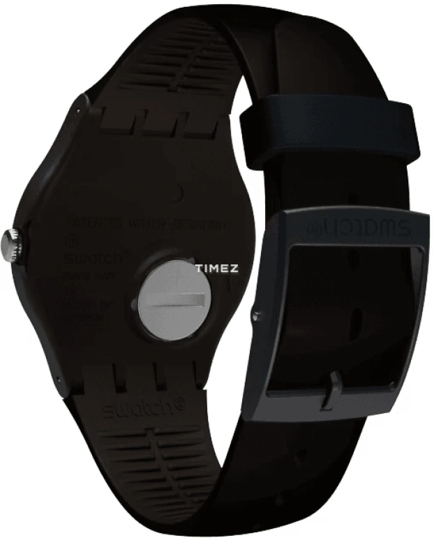 Swatch,Originals 41mm,41mm,Plastic,Black,Quartz,Date,Day,SUOC704