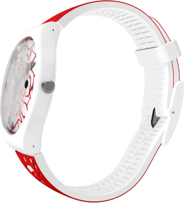 Swatch,Originals 41mm,41mm,Plastic,White,Closed,SUOZ259C