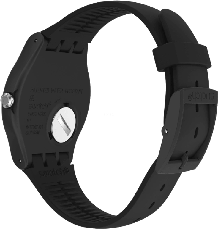 Swatch,Originals 41mm,41mm,Plastic,Black,Sapphire,Crystal Glass,Closed,SUOB732