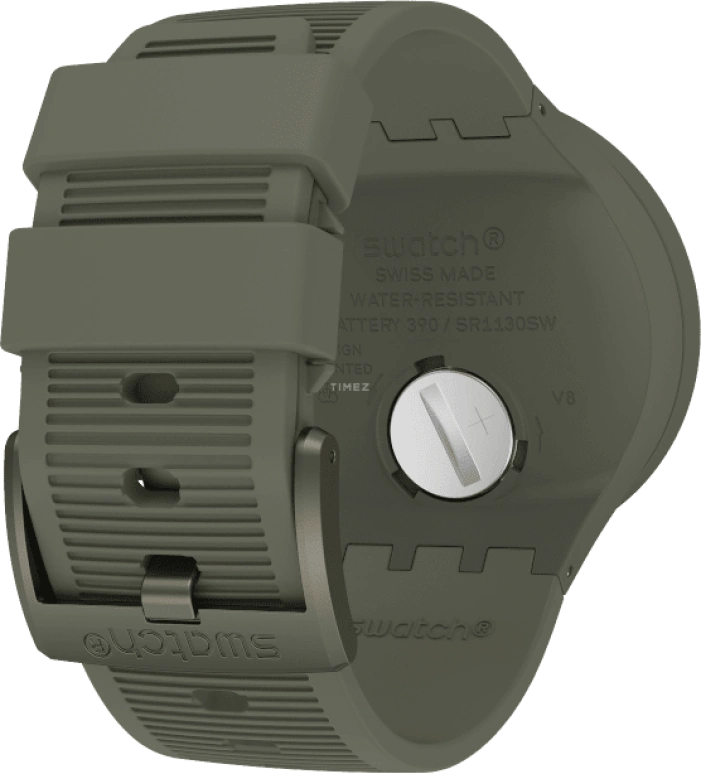 Swatch,THE BOLD 47mm,47mm,Plastic,Green,Sapphire,Crystal Glass,SO27M105