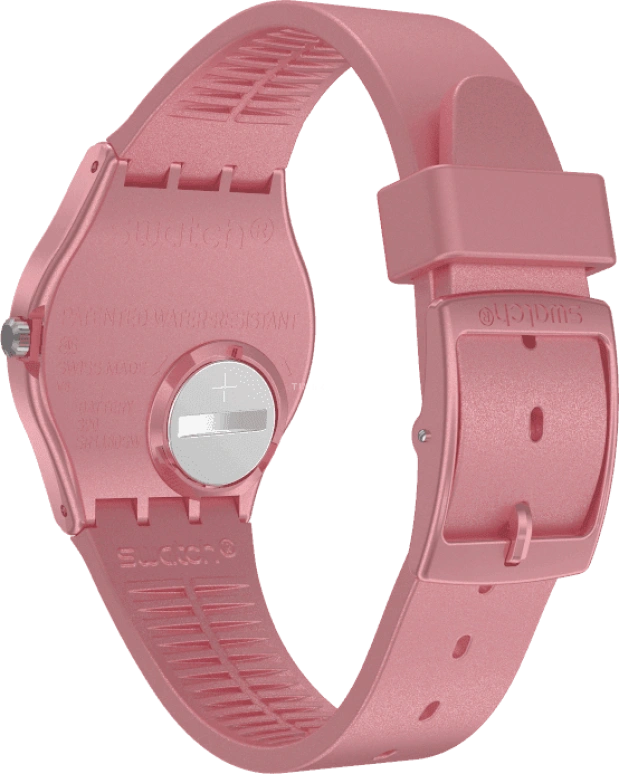 Swatch,Originals 34mm,34mm,Plastic,Pink,Sapphire,Crystal Glass,GP404