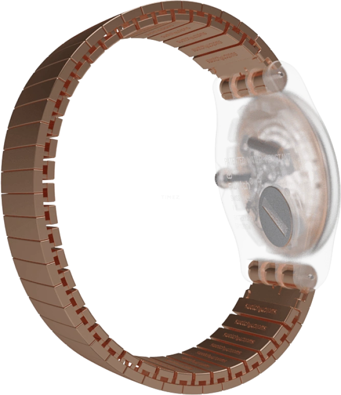 Swatch,Originals 41mm,41mm,Plastic,Gold,SUOK707