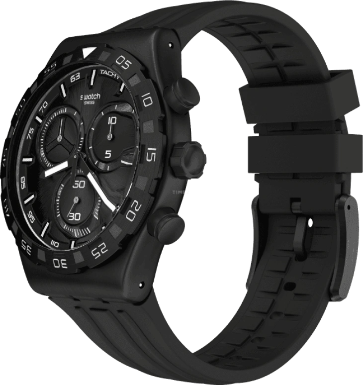 Swatch,IRONY 43x49mm,43x49mm,Black,YVB409