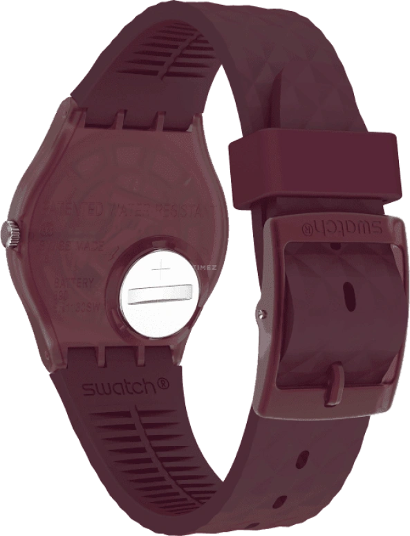 Swatch,Originals 34x39.20mm,34x39.20mm,Plastic,Red,GR184