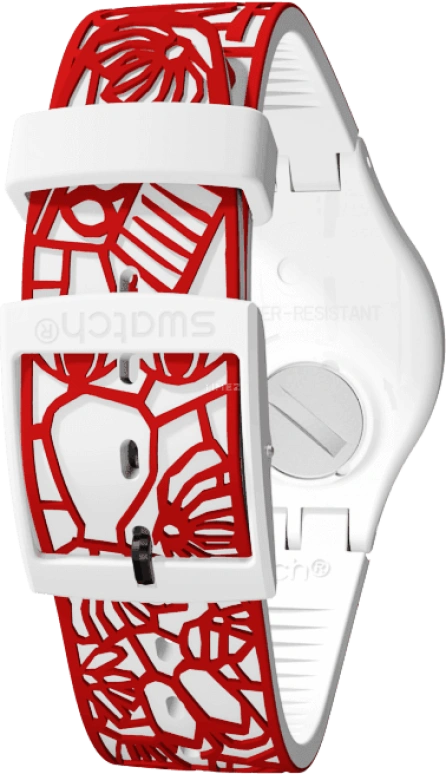 Swatch,Originals 41mm,41mm,Plastic,White,Closed,SUOZ259C