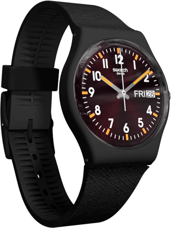 Swatch,Originals 34mm,34mm,Plastic,Red,GB753