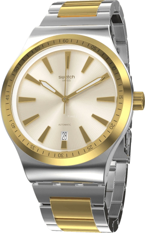 Swatch,IRONY 42mm,42mm,Gold,Open,YIS429G