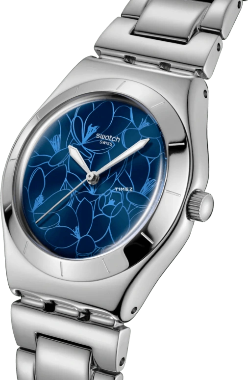 Swatch,IRONY 33mm,33mm,Stainless Steel,Blue,Quartz,Sapphire,Crystal Glass,Round,YLS235G