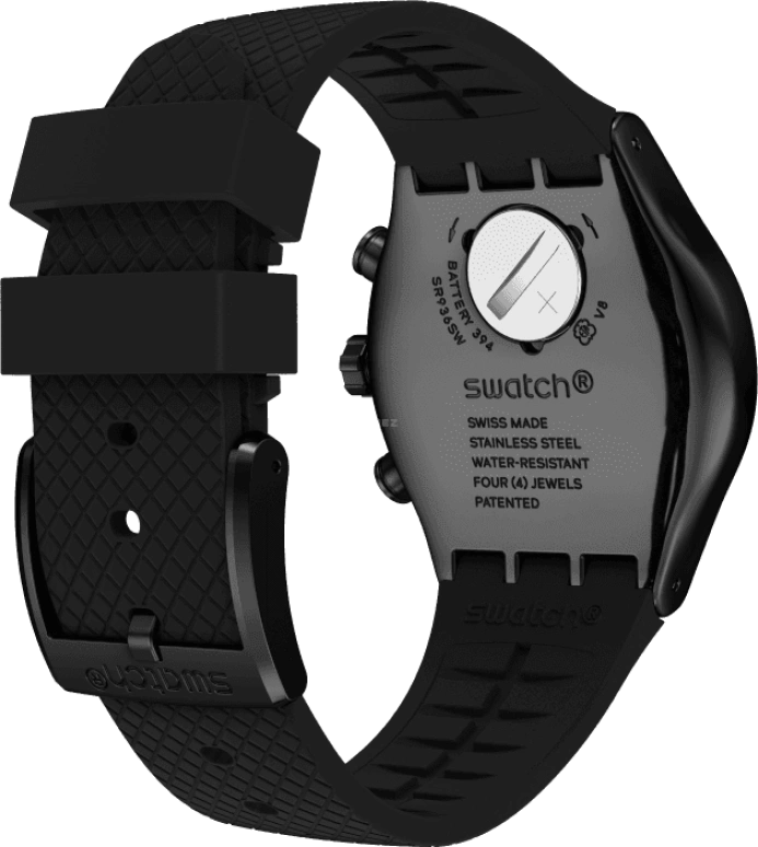 Swatch,IRONY 43x49mm,43x49mm,Black,YVB408