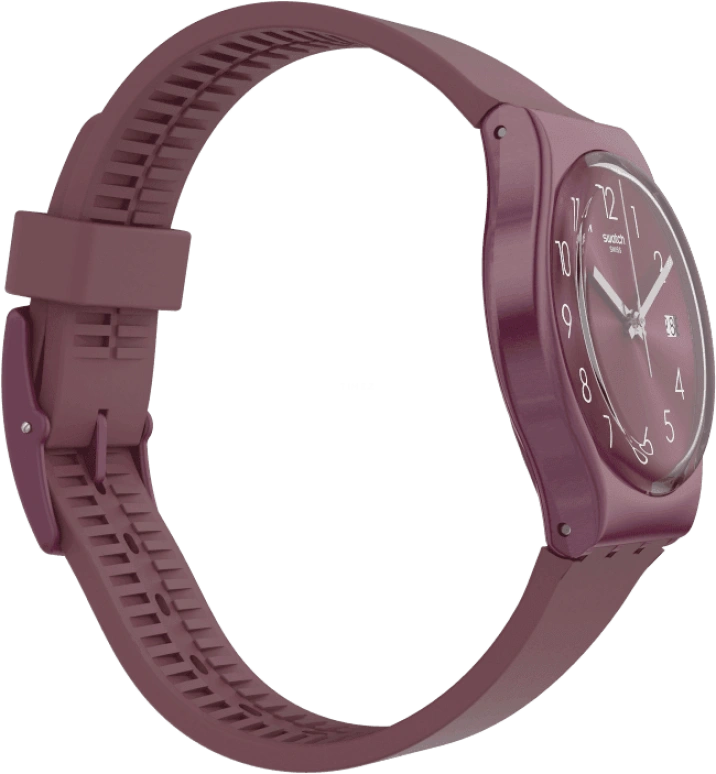 Swatch,Originals 34mm,34mm,Plastic,Purple Red,Closed,GR405