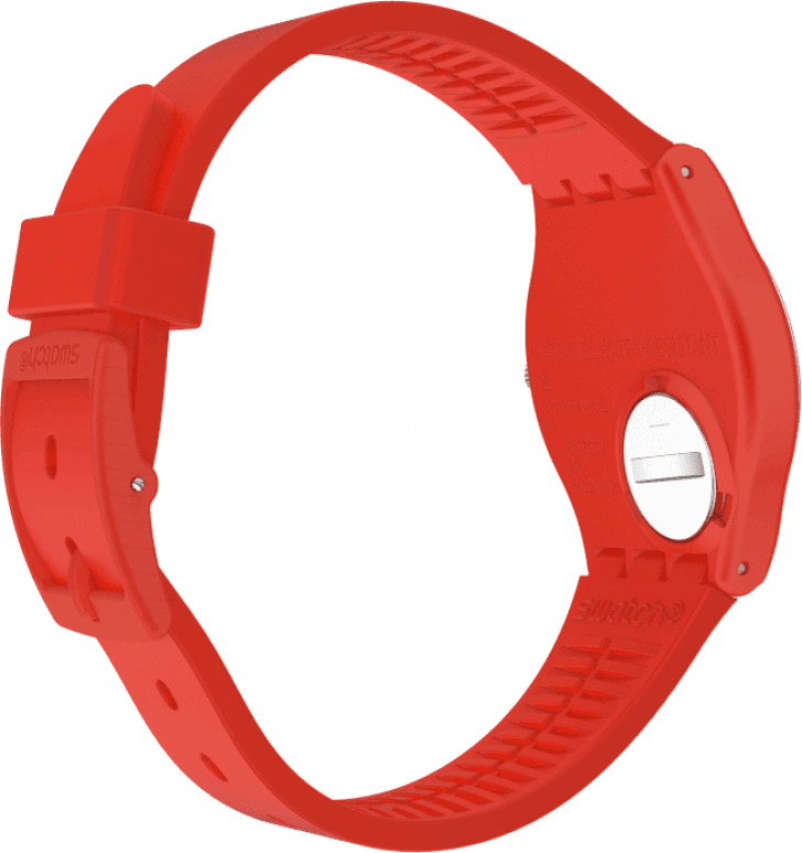 Swatch,Originals 34mm,34mm,Plastic,Red,GR183