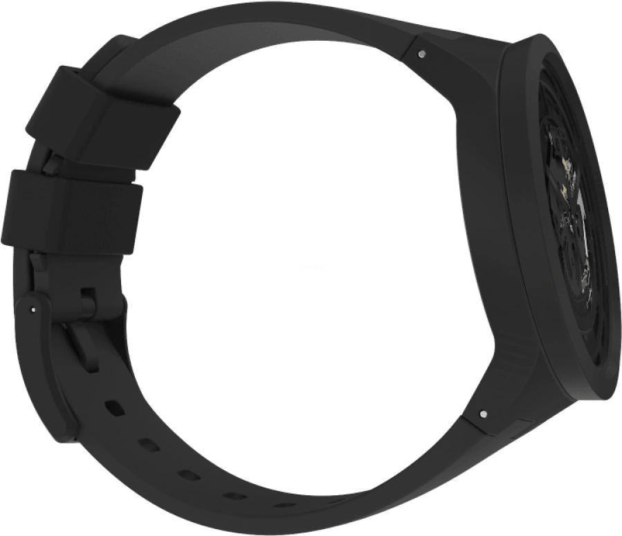 Swatch,Other 47mm,47mm,Bioceramic,Black,Skeleton,Quartz,Sapphire,Crystal Glass,Round,SB03B100