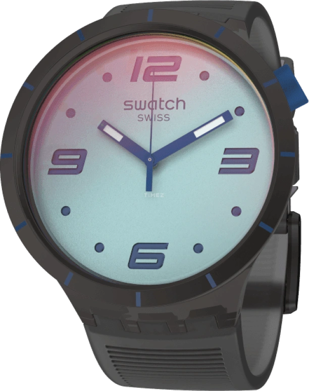 Swatch,Originals 47mm,47mm,Plastic,Sapphire,Crystal Glass,Closed,SO27B121