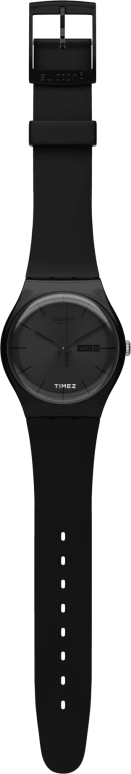 Swatch,Other 41mm,41mm,Bio-sourced,Black,Quartz,Date,Day,SO29B706